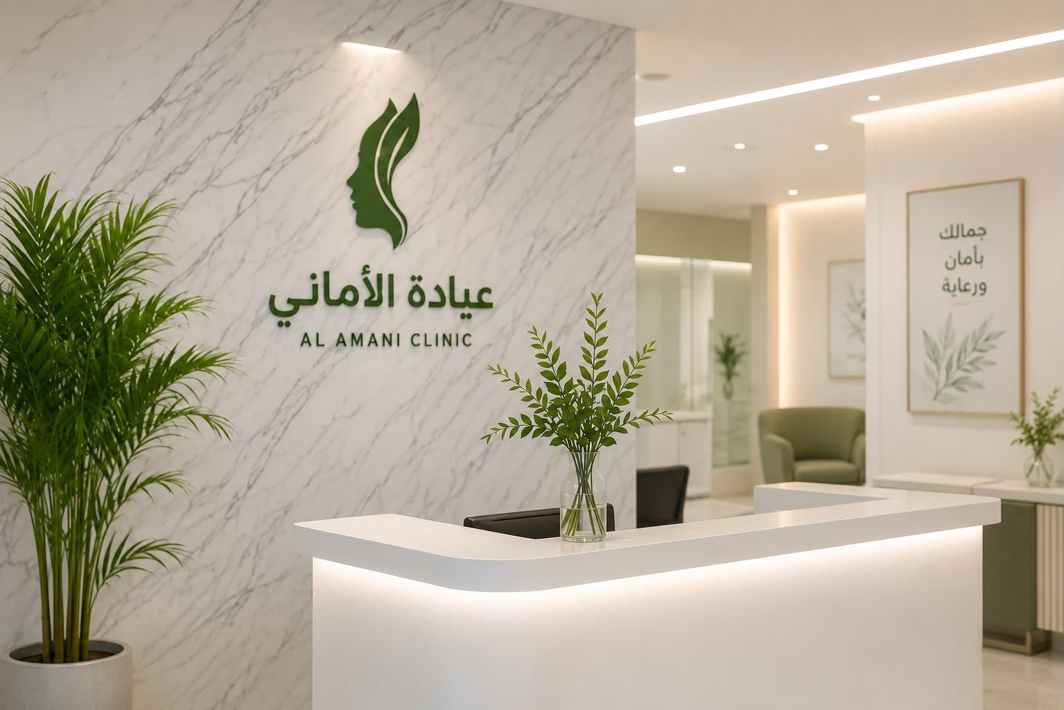 استقبال عيادة الأماني